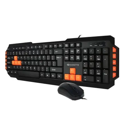 Amkette Xcite Pro USB wired Keyboard & Mouse Combo for Laptop,