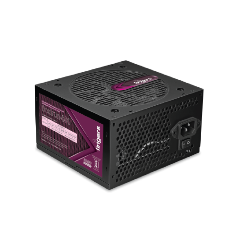 Fingers Gamma-407 450W SMPS - High Performance Power Supply Unit (PSU) with 80mm Silent Fan